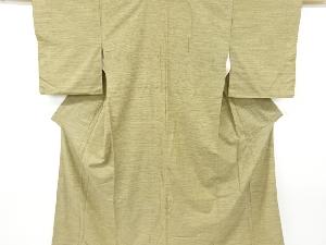 アンティーク　変わり横段織り出し手織り紬着物